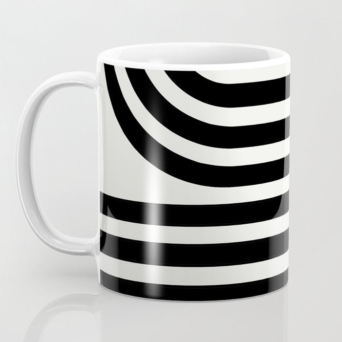 Bold Curvature Stripes XXXVI Coffee Mug Gallery Image 3