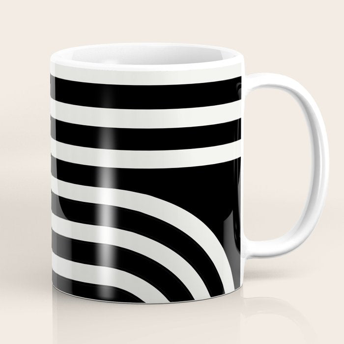 Bold Curvature Stripes XXXVI Coffee Mug Gallery Image 1
