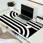 Bold Curvature Stripes XXXVI Desk Mat Gallery Image 2