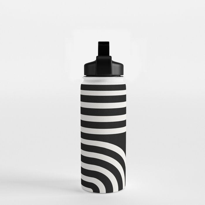 Bold Curvature Stripes XXXVI Water Bottle Gallery Image 2