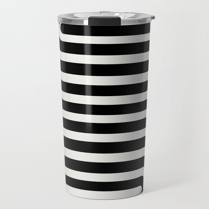 Bold Curvature Stripes XXXVI Travel Mug Gallery Image 1