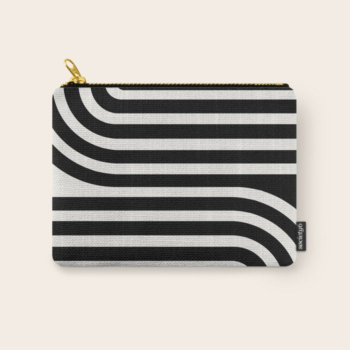 Bold Curvature Stripes XXXVI Carry All Pouch Gallery Image 1