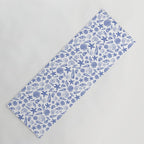 Blue Seashell Print Yoga Mat Gallery Image 1