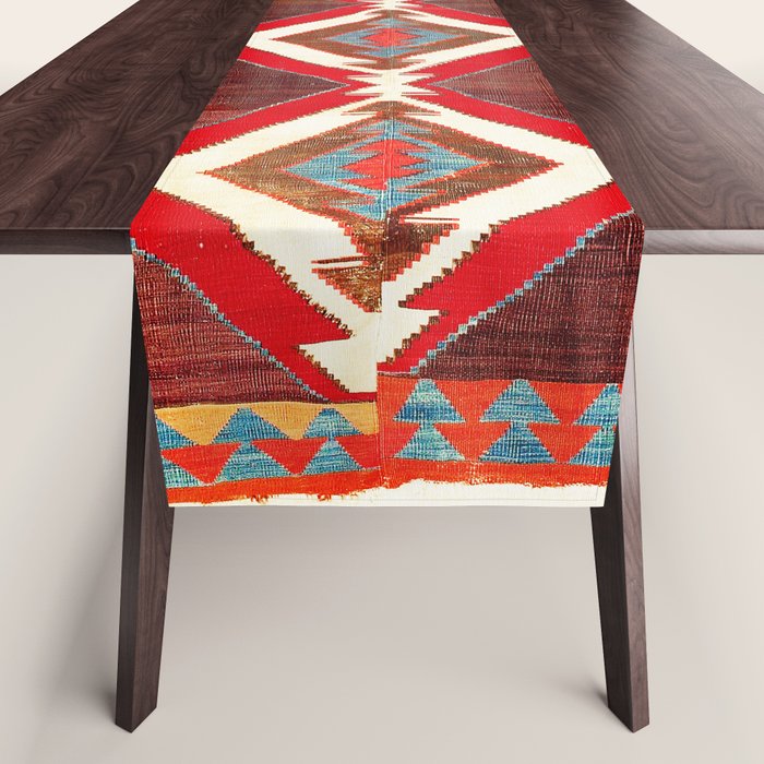 Aksaray Cappadocian Central Anatolia Kilim Print Table Runner Gallery Image 1