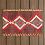 Aksaray Cappadocian Central Anatolia Kilim Print Outdoor Rug Gallery Image 1