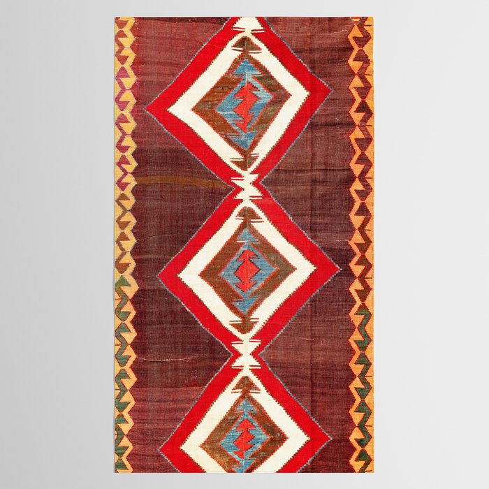 Aksaray Cappadocian Central Anatolia Kilim Print Tablecloth Gallery Image 2