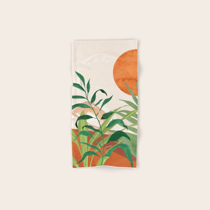 Abstract Art Tropical Garden 16 Bath Towel Gallery Image 1