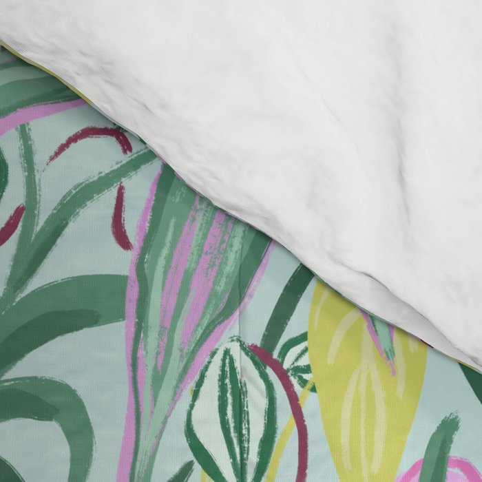 Crowded Houseplants Comforter Gallery Image 4