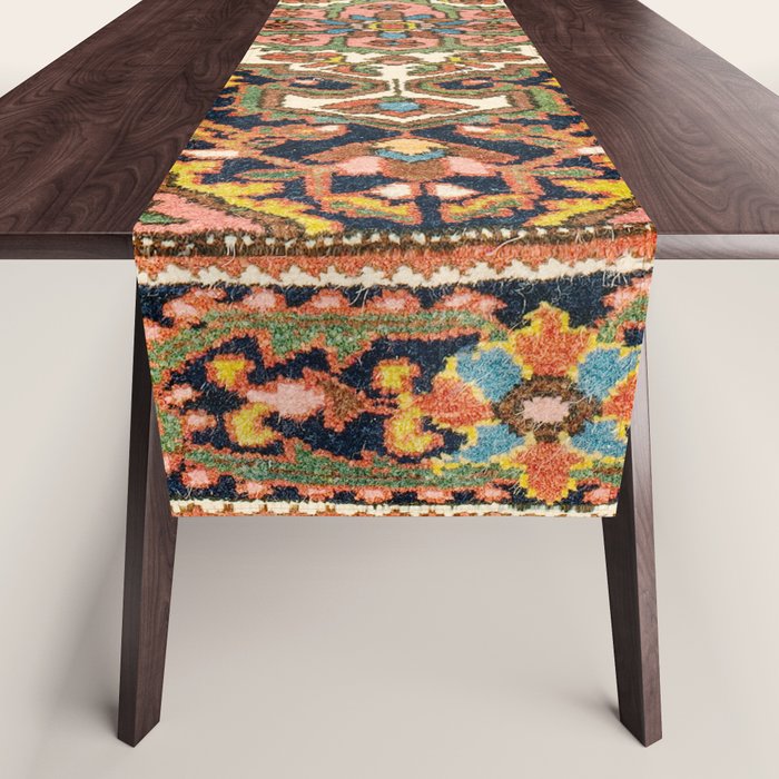 Sarouk Poshti  Antique South Persian Rug Print Table Runner Gallery Image 1