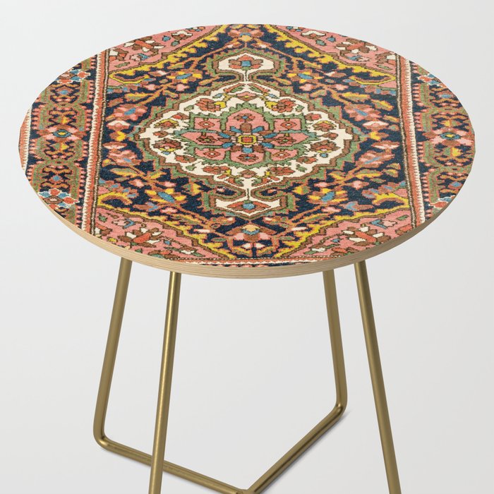 Sarouk Poshti  Antique South Persian Rug Print Side Table Gallery Image 2