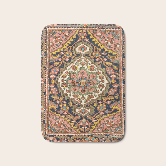 Sarouk Poshti  Antique South Persian Rug Print Bath Mat Gallery Image 1