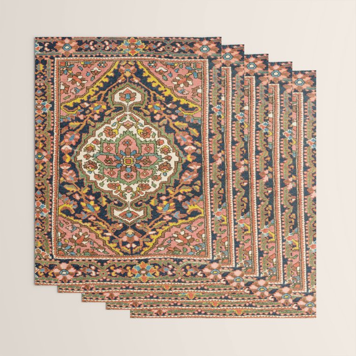 Sarouk Poshti  Antique South Persian Rug Print Wrapping Paper Gallery Image 3