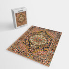 Sarouk Poshti  Antique South Persian Rug Print Jigsaw Puzzle Gallery Image 2