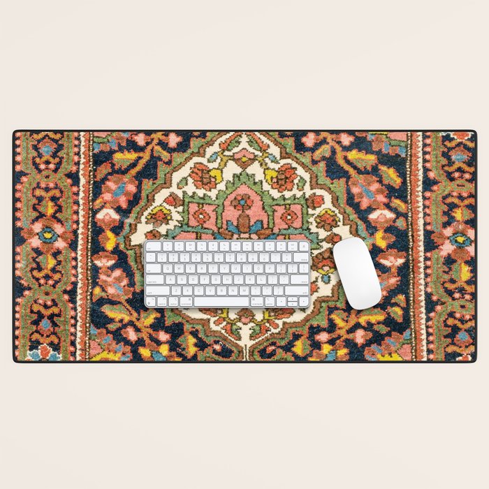 Sarouk Poshti  Antique South Persian Rug Print Desk Mat Gallery Image 1