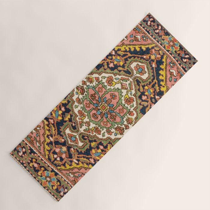 Sarouk Poshti  Antique South Persian Rug Print Yoga Mat Gallery Image 1