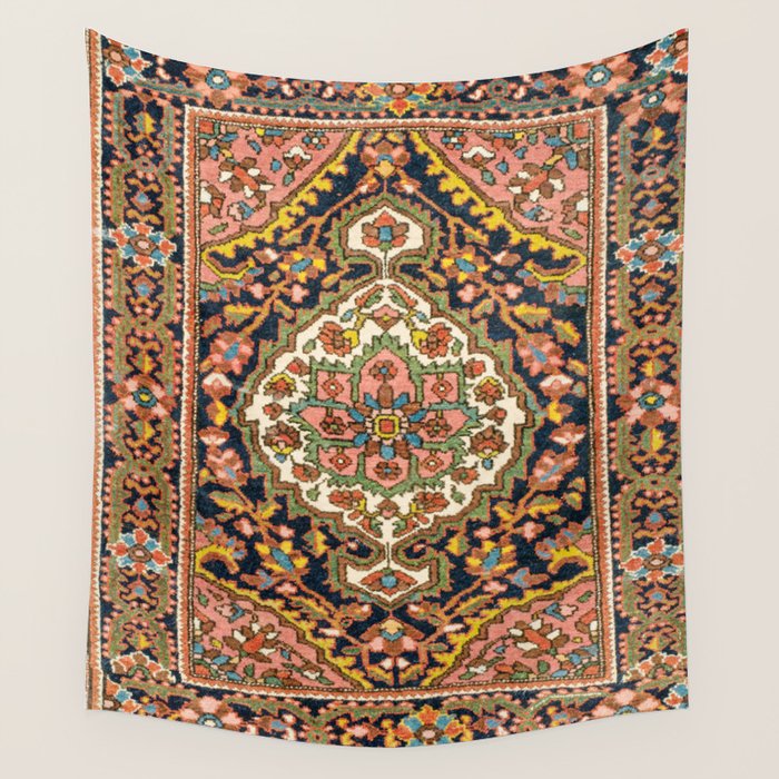 Sarouk Poshti  Antique South Persian Rug Print Wall Tapestry Gallery Image 4