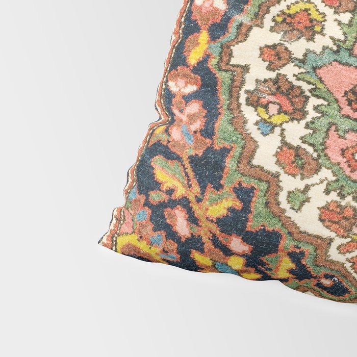 Sarouk Poshti  Antique South Persian Rug Print Pillow Sham Gallery Image 4