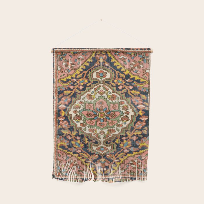 Sarouk Poshti  Antique South Persian Rug Print Wall Hanging Gallery Image 1