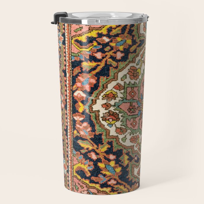 Sarouk Poshti  Antique South Persian Rug Print Travel Mug Gallery Image 3