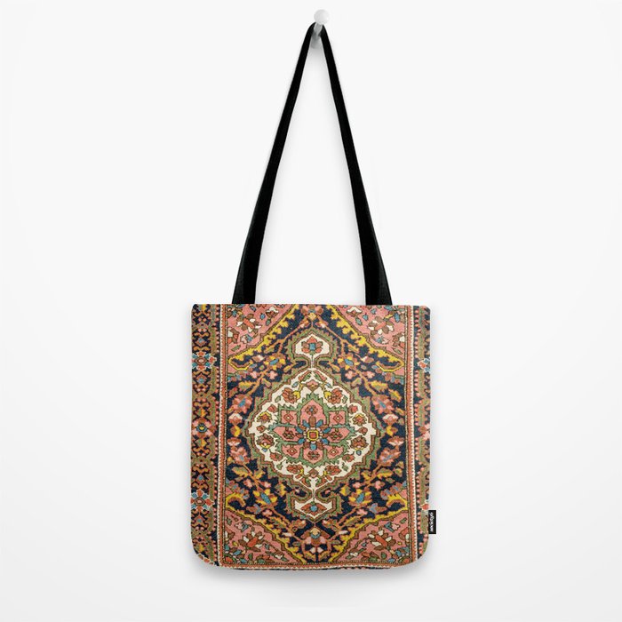 Sarouk Poshti  Antique South Persian Rug Print Tote Bag Gallery Image 2
