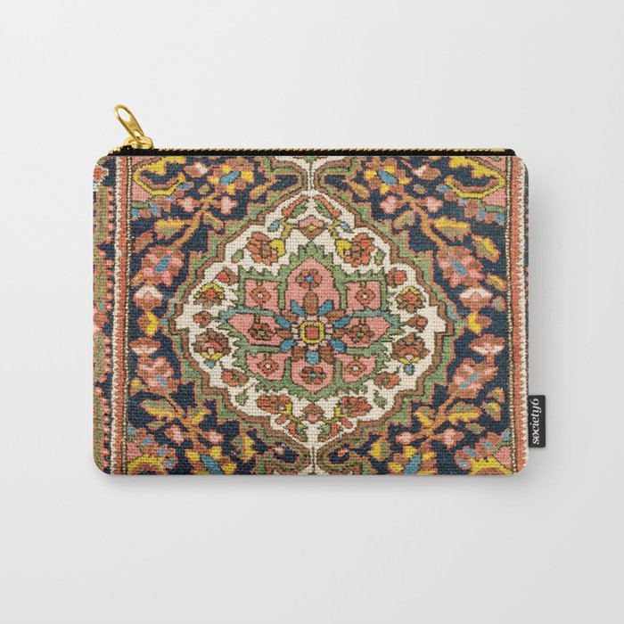 Sarouk Poshti  Antique South Persian Rug Print Carry All Pouch Gallery Image 1