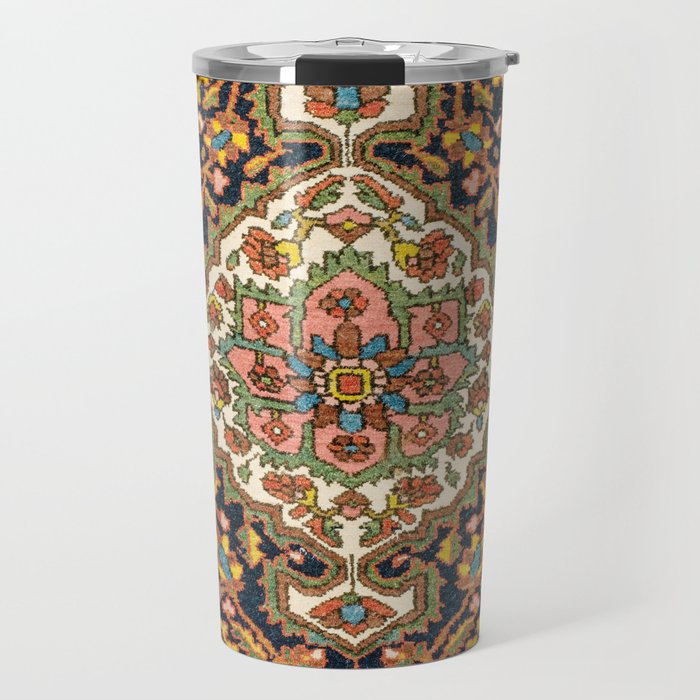 Sarouk Poshti  Antique South Persian Rug Print Travel Mug Gallery Image 1