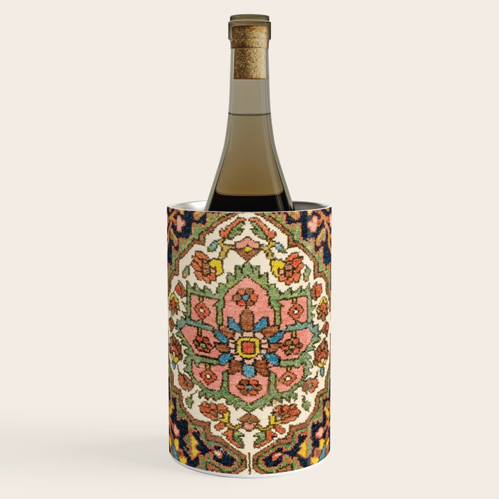 Sarouk Poshti  Antique South Persian Rug Print Wine Chiller Gallery Image 1