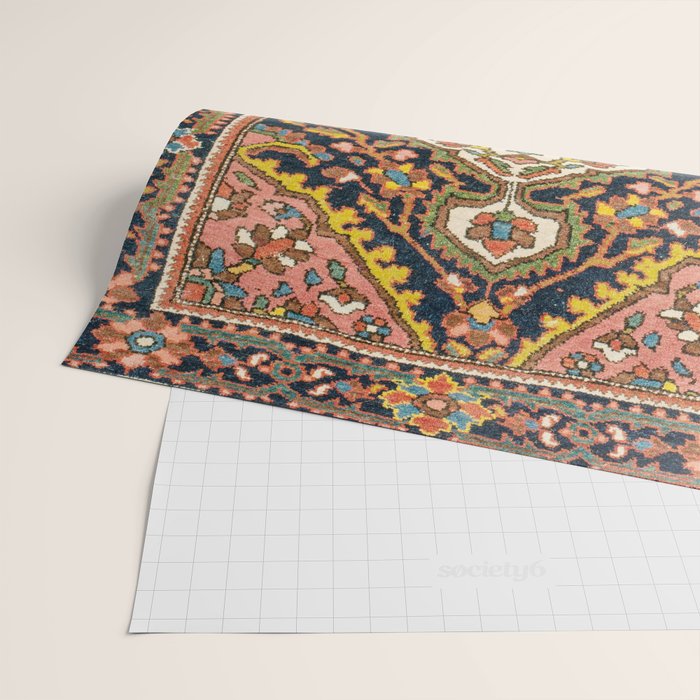 Sarouk Poshti  Antique South Persian Rug Print Wrapping Paper Gallery Image 2