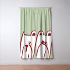 No peeking polar bear Window Curtain Gallery Image 3