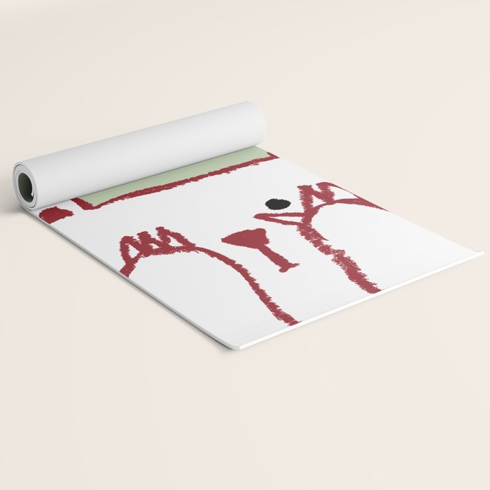 No peeking polar bear Yoga Mat Gallery Image 2