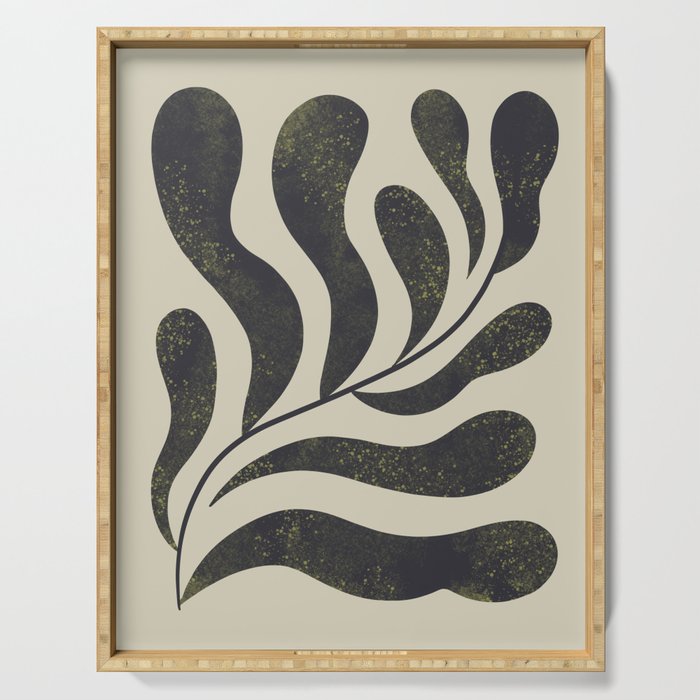 Abstract Plant No. 3 Serving Tray Gallery Image 1