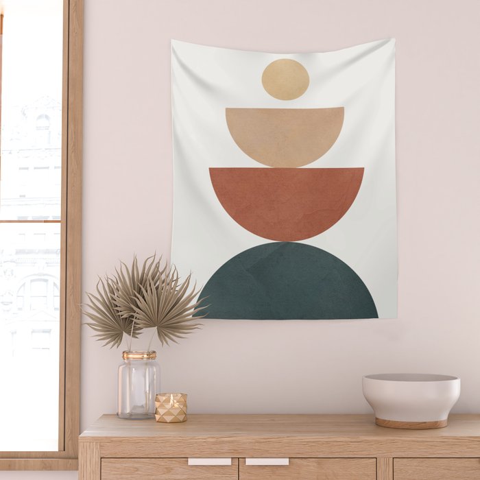 Shape Balance 04 Wall Tapestry Gallery Image 2