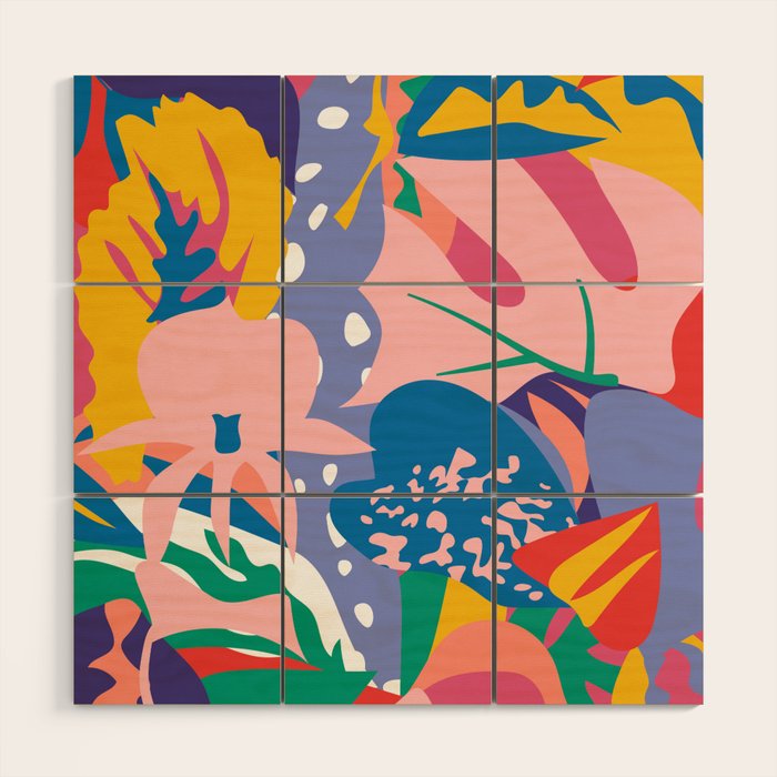 Wild Bloom Wood Wall Art Gallery Image 1