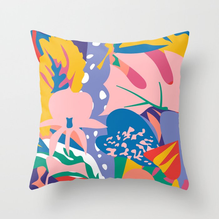 Wild Bloom Throw Pillow Gallery Image 1