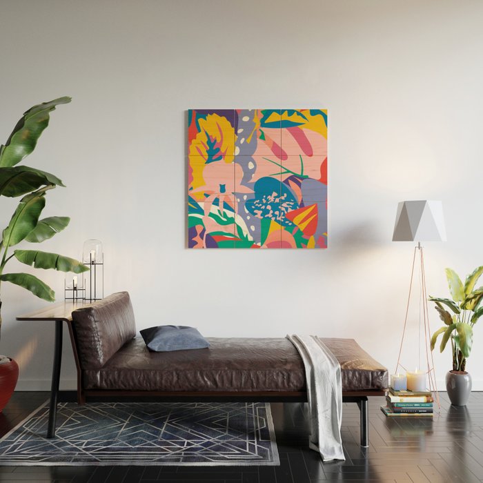 Wild Bloom Wood Wall Art Gallery Image 2