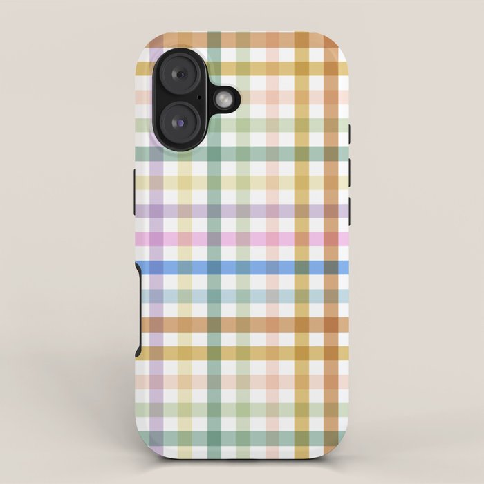 Rainbow Check Bliss iPhone Case Gallery Image 1