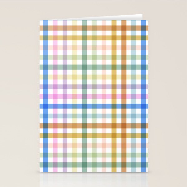 Rainbow Check Bliss Stationery Card Gallery Image 2