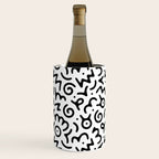Abstract fun symbol doodle art pattern Wine Chiller Gallery Image 1