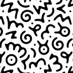 Abstract fun symbol doodle art pattern Coffee Mug Gallery Image 2