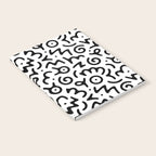 Abstract fun symbol doodle art pattern Notebook Gallery Image 2