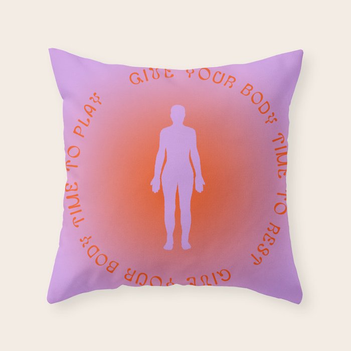 Give Your Body  Throw Pillow Gallery Image 6