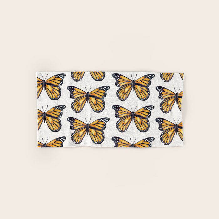 Monarch Butterfly Bath Towel Gallery Image 1