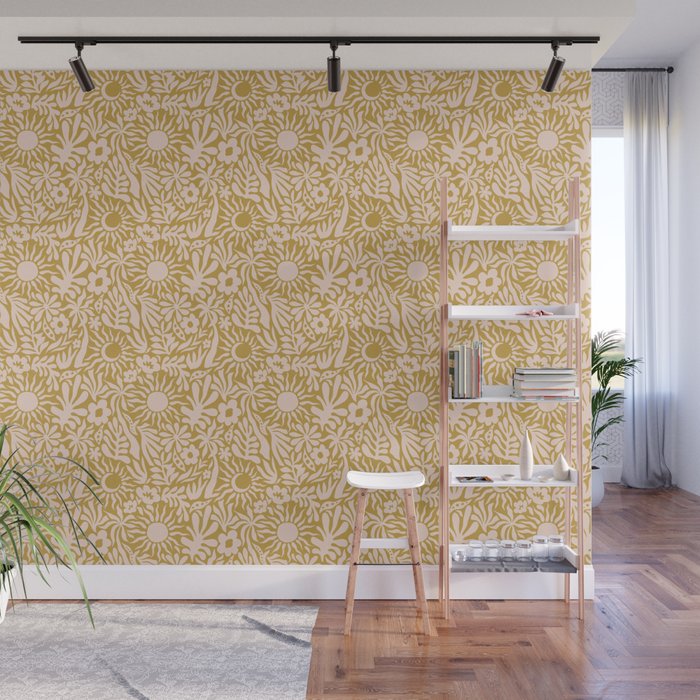Summer Sensations Gold Wall Mural Gallery Image 1