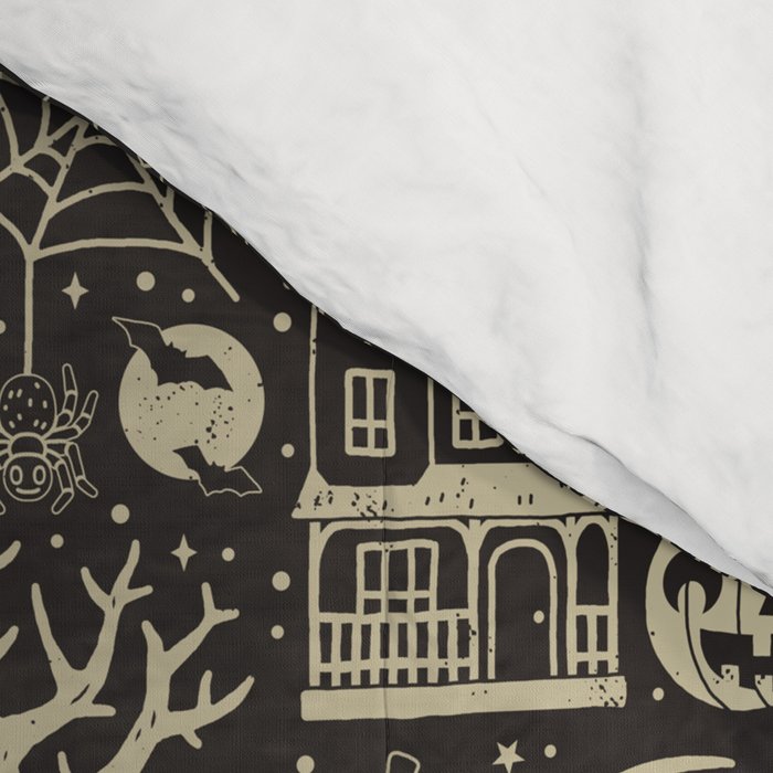 Vintage Halloween: Black Cat Comforter Gallery Image 4