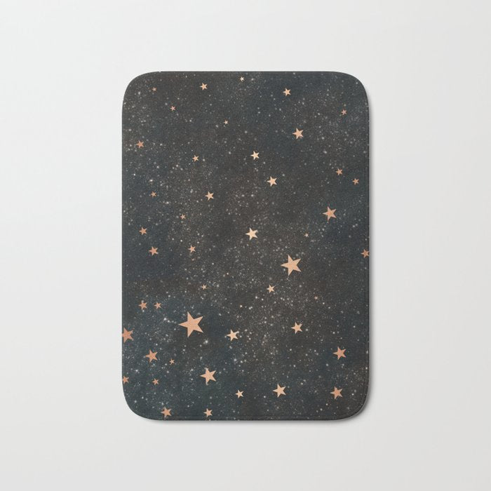 Starry winter night  Bath Mat Gallery Image 1
