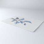 Blue leaves Rug Gallery Image 3