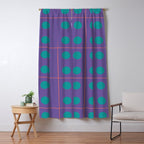 Retro Geometric Circle Grid Window Curtain Gallery Image 5