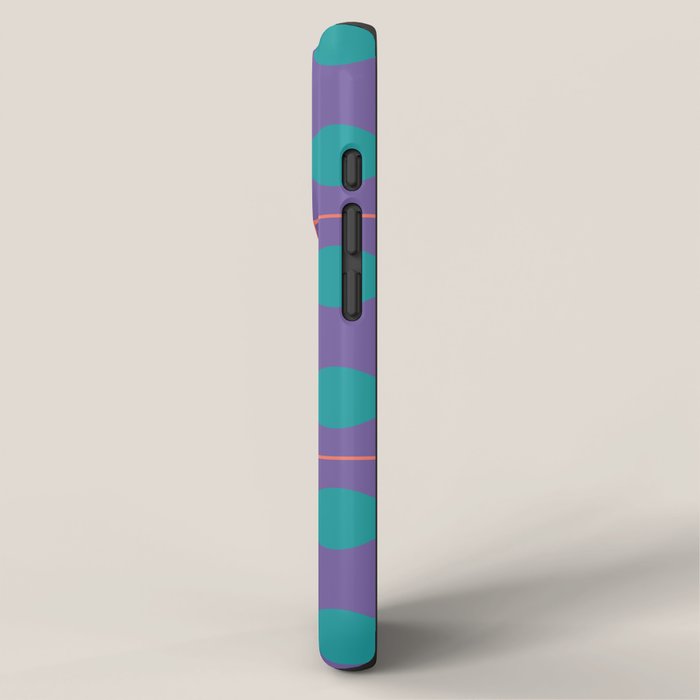 Retro Geometric Circle Grid iPhone Case Gallery Image 2