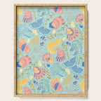 Coastal Oysters on the Beach in Seafoam Green Serving Tray Gallery Image 1