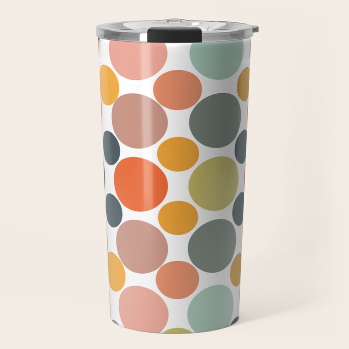 Cheerful Polka Dots  Travel Mug Gallery Image 1